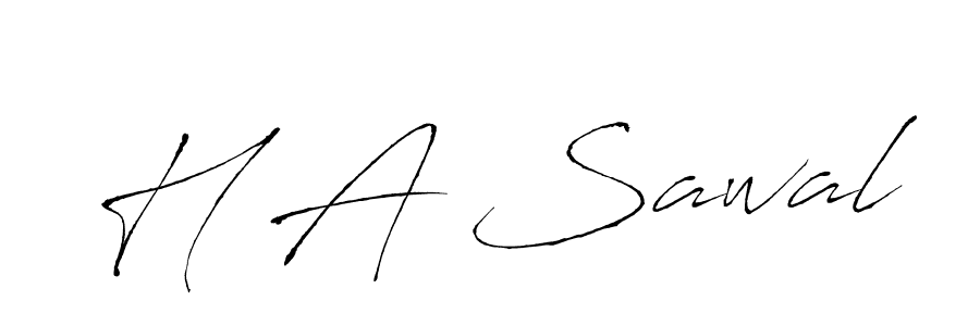 Make a beautiful signature design for name H A Sawal. Use this online signature maker to create a handwritten signature for free. H A Sawal signature style 6 images and pictures png