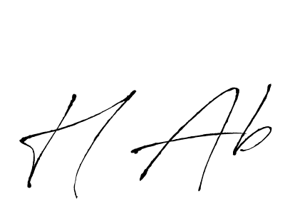 if you are searching for the best signature style for your name H Ab. so please give up your signature search. here we have designed multiple signature styles  using Antro_Vectra. H Ab signature style 6 images and pictures png