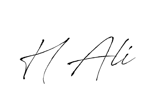 The best way (Antro_Vectra) to make a short signature is to pick only two or three words in your name. The name H Ali include a total of six letters. For converting this name. H Ali signature style 6 images and pictures png