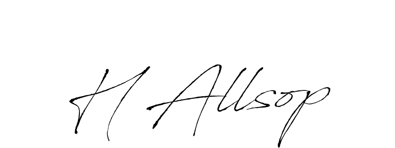 Make a beautiful signature design for name H Allsop. With this signature (Antro_Vectra) style, you can create a handwritten signature for free. H Allsop signature style 6 images and pictures png