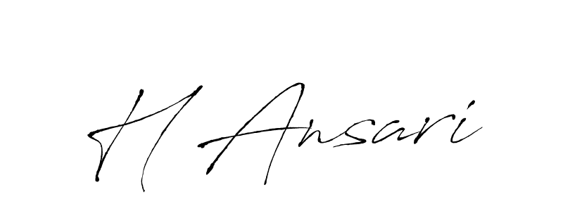 How to Draw H Ansari signature style? Antro_Vectra is a latest design signature styles for name H Ansari. H Ansari signature style 6 images and pictures png