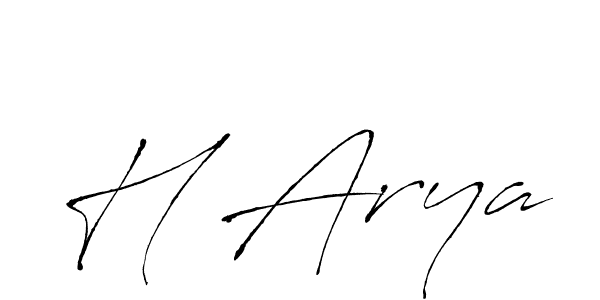 Also You can easily find your signature by using the search form. We will create H Arya name handwritten signature images for you free of cost using Antro_Vectra sign style. H Arya signature style 6 images and pictures png