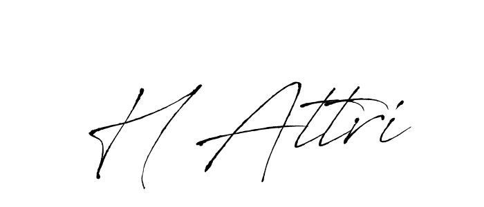 You should practise on your own different ways (Antro_Vectra) to write your name (H Attri) in signature. don't let someone else do it for you. H Attri signature style 6 images and pictures png