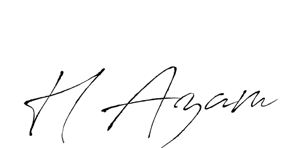Use a signature maker to create a handwritten signature online. With this signature software, you can design (Antro_Vectra) your own signature for name H Azam. H Azam signature style 6 images and pictures png