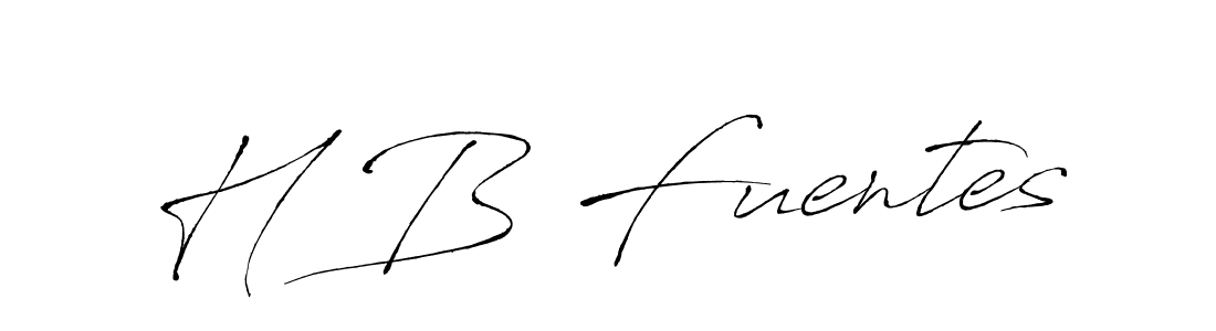 The best way (Antro_Vectra) to make a short signature is to pick only two or three words in your name. The name H B Fuentes include a total of six letters. For converting this name. H B Fuentes signature style 6 images and pictures png