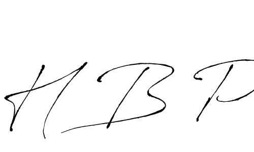 H B P stylish signature style. Best Handwritten Sign (Antro_Vectra) for my name. Handwritten Signature Collection Ideas for my name H B P. H B P signature style 6 images and pictures png