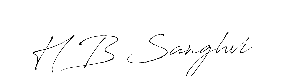 This is the best signature style for the H B Sanghvi name. Also you like these signature font (Antro_Vectra). Mix name signature. H B Sanghvi signature style 6 images and pictures png