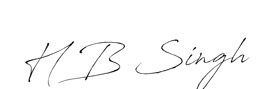Also we have H B Singh name is the best signature style. Create professional handwritten signature collection using Antro_Vectra autograph style. H B Singh signature style 6 images and pictures png