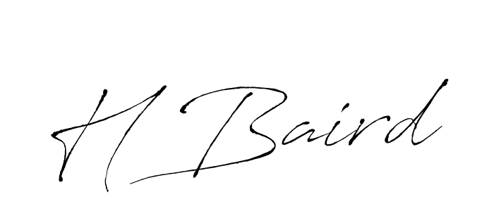 The best way (Antro_Vectra) to make a short signature is to pick only two or three words in your name. The name H Baird include a total of six letters. For converting this name. H Baird signature style 6 images and pictures png