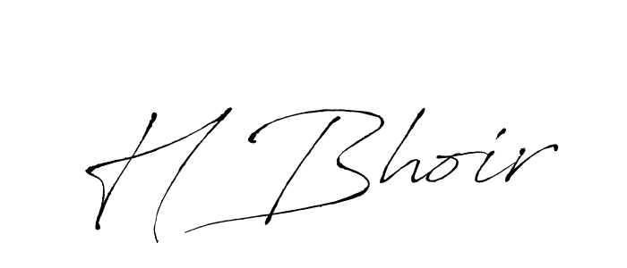 Antro_Vectra is a professional signature style that is perfect for those who want to add a touch of class to their signature. It is also a great choice for those who want to make their signature more unique. Get H Bhoir name to fancy signature for free. H Bhoir signature style 6 images and pictures png