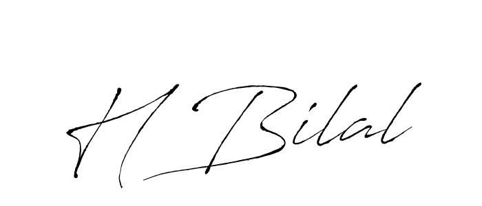 Antro_Vectra is a professional signature style that is perfect for those who want to add a touch of class to their signature. It is also a great choice for those who want to make their signature more unique. Get H Bilal name to fancy signature for free. H Bilal signature style 6 images and pictures png