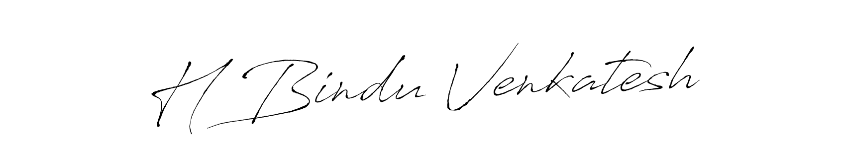 You should practise on your own different ways (Antro_Vectra) to write your name (H Bindu Venkatesh) in signature. don't let someone else do it for you. H Bindu Venkatesh signature style 6 images and pictures png