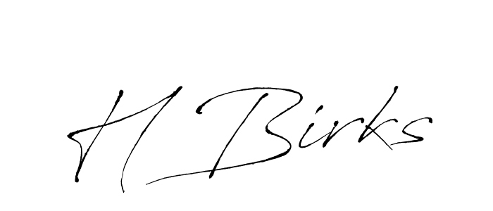 You should practise on your own different ways (Antro_Vectra) to write your name (H Birks) in signature. don't let someone else do it for you. H Birks signature style 6 images and pictures png