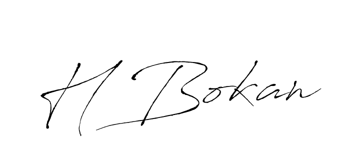if you are searching for the best signature style for your name H Bokan. so please give up your signature search. here we have designed multiple signature styles  using Antro_Vectra. H Bokan signature style 6 images and pictures png