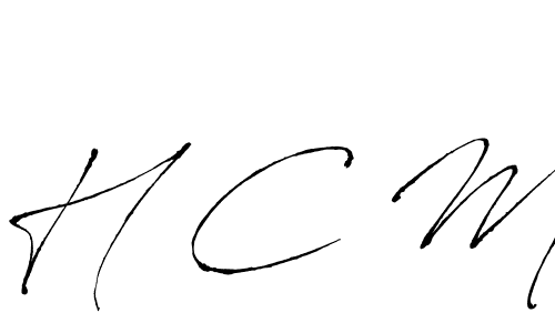 Make a beautiful signature design for name H C M. Use this online signature maker to create a handwritten signature for free. H C M signature style 6 images and pictures png