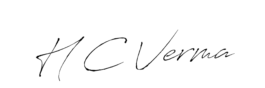 Use a signature maker to create a handwritten signature online. With this signature software, you can design (Antro_Vectra) your own signature for name H C Verma. H C Verma signature style 6 images and pictures png