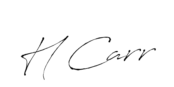 Design your own signature with our free online signature maker. With this signature software, you can create a handwritten (Antro_Vectra) signature for name H Carr. H Carr signature style 6 images and pictures png