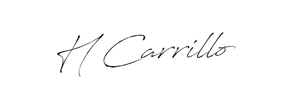 The best way (Antro_Vectra) to make a short signature is to pick only two or three words in your name. The name H Carrillo include a total of six letters. For converting this name. H Carrillo signature style 6 images and pictures png