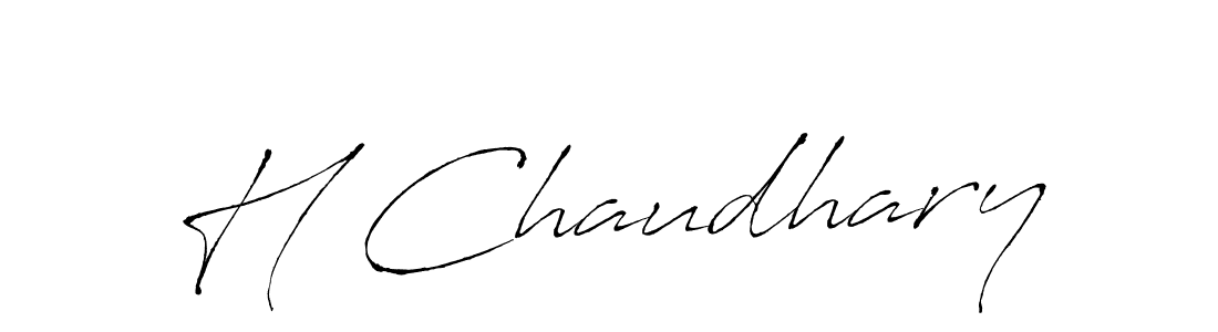 How to make H Chaudhary signature? Antro_Vectra is a professional autograph style. Create handwritten signature for H Chaudhary name. H Chaudhary signature style 6 images and pictures png