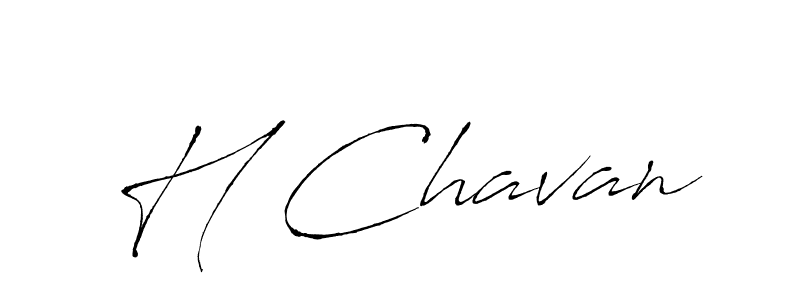 Also we have H Chavan name is the best signature style. Create professional handwritten signature collection using Antro_Vectra autograph style. H Chavan signature style 6 images and pictures png