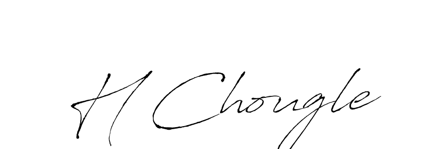 H Chougle stylish signature style. Best Handwritten Sign (Antro_Vectra) for my name. Handwritten Signature Collection Ideas for my name H Chougle. H Chougle signature style 6 images and pictures png