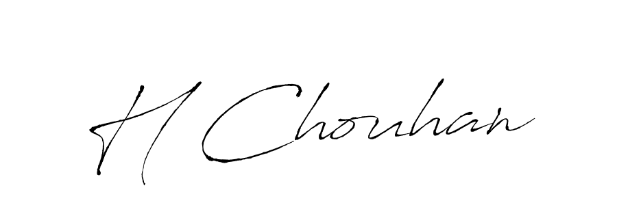 The best way (Antro_Vectra) to make a short signature is to pick only two or three words in your name. The name H Chouhan include a total of six letters. For converting this name. H Chouhan signature style 6 images and pictures png