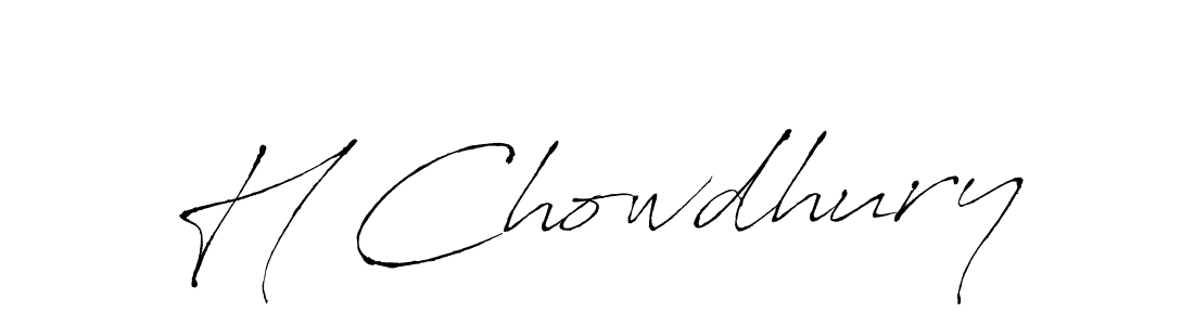 You should practise on your own different ways (Antro_Vectra) to write your name (H Chowdhury) in signature. don't let someone else do it for you. H Chowdhury signature style 6 images and pictures png