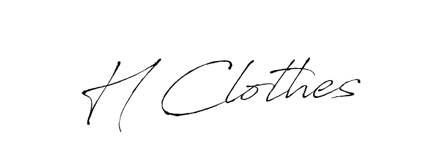 Make a beautiful signature design for name H Clothes. Use this online signature maker to create a handwritten signature for free. H Clothes signature style 6 images and pictures png