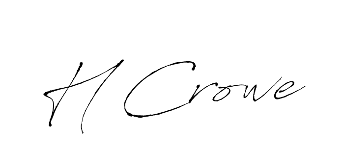 Make a beautiful signature design for name H Crowe. With this signature (Antro_Vectra) style, you can create a handwritten signature for free. H Crowe signature style 6 images and pictures png