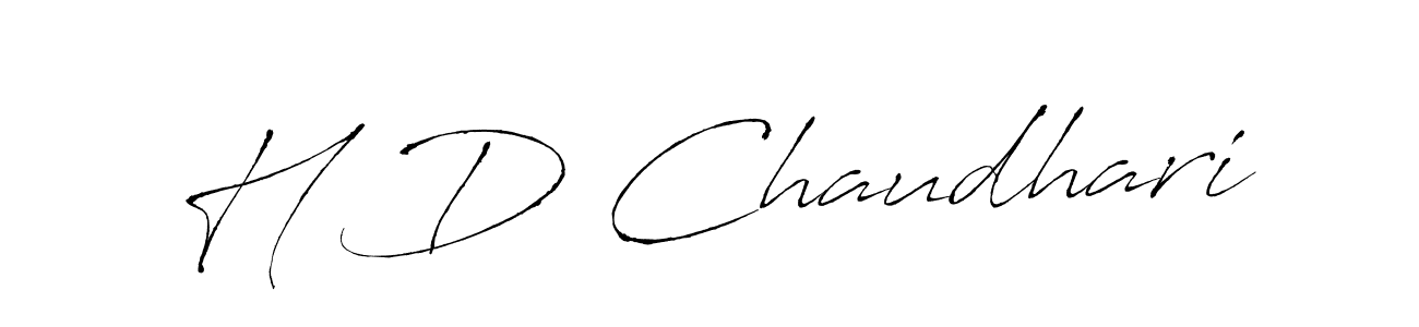 It looks lik you need a new signature style for name H D Chaudhari. Design unique handwritten (Antro_Vectra) signature with our free signature maker in just a few clicks. H D Chaudhari signature style 6 images and pictures png