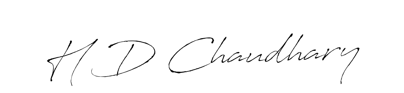 The best way (Antro_Vectra) to make a short signature is to pick only two or three words in your name. The name H D Chaudhary include a total of six letters. For converting this name. H D Chaudhary signature style 6 images and pictures png