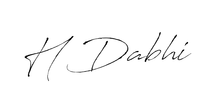 You can use this online signature creator to create a handwritten signature for the name H Dabhi. This is the best online autograph maker. H Dabhi signature style 6 images and pictures png