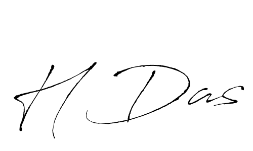 Antro_Vectra is a professional signature style that is perfect for those who want to add a touch of class to their signature. It is also a great choice for those who want to make their signature more unique. Get H Das name to fancy signature for free. H Das signature style 6 images and pictures png
