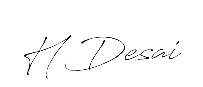 Also we have H Desai name is the best signature style. Create professional handwritten signature collection using Antro_Vectra autograph style. H Desai signature style 6 images and pictures png