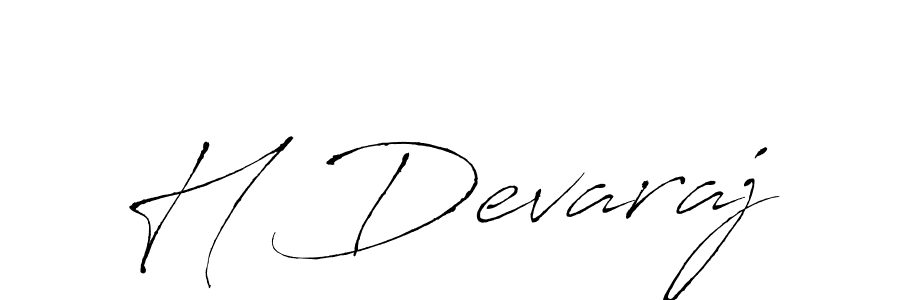 The best way (Antro_Vectra) to make a short signature is to pick only two or three words in your name. The name H Devaraj include a total of six letters. For converting this name. H Devaraj signature style 6 images and pictures png