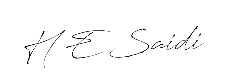 Best and Professional Signature Style for H E Saidi. Antro_Vectra Best Signature Style Collection. H E Saidi signature style 6 images and pictures png