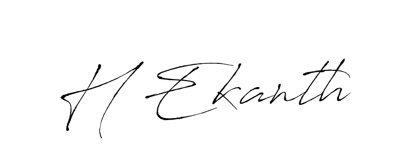 H Ekanth stylish signature style. Best Handwritten Sign (Antro_Vectra) for my name. Handwritten Signature Collection Ideas for my name H Ekanth. H Ekanth signature style 6 images and pictures png