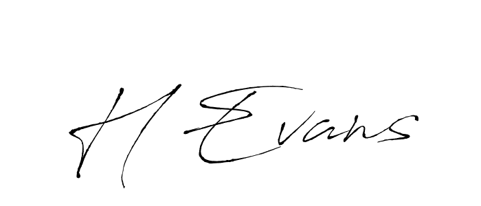 Design your own signature with our free online signature maker. With this signature software, you can create a handwritten (Antro_Vectra) signature for name H Evans. H Evans signature style 6 images and pictures png