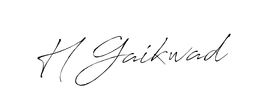 Make a beautiful signature design for name H Gaikwad. With this signature (Antro_Vectra) style, you can create a handwritten signature for free. H Gaikwad signature style 6 images and pictures png