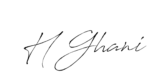 You should practise on your own different ways (Antro_Vectra) to write your name (H Ghani) in signature. don't let someone else do it for you. H Ghani signature style 6 images and pictures png