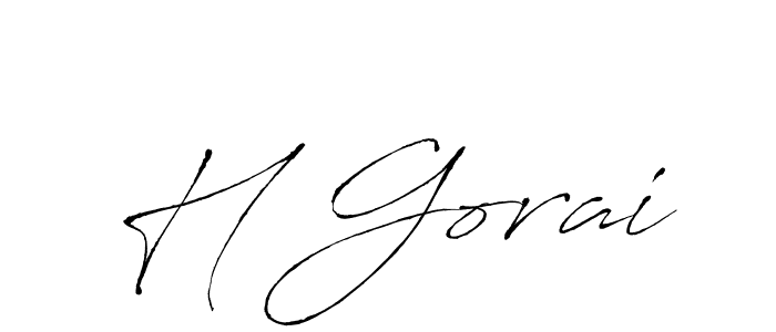 Similarly Antro_Vectra is the best handwritten signature design. Signature creator online .You can use it as an online autograph creator for name H Gorai. H Gorai signature style 6 images and pictures png