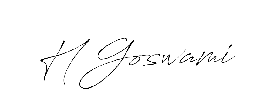 Also we have H Goswami name is the best signature style. Create professional handwritten signature collection using Antro_Vectra autograph style. H Goswami signature style 6 images and pictures png