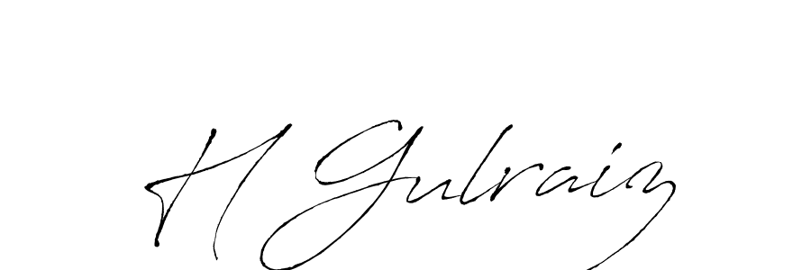 H Gulraiz stylish signature style. Best Handwritten Sign (Antro_Vectra) for my name. Handwritten Signature Collection Ideas for my name H Gulraiz. H Gulraiz signature style 6 images and pictures png