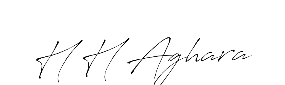 Also we have H H Aghara name is the best signature style. Create professional handwritten signature collection using Antro_Vectra autograph style. H H Aghara signature style 6 images and pictures png