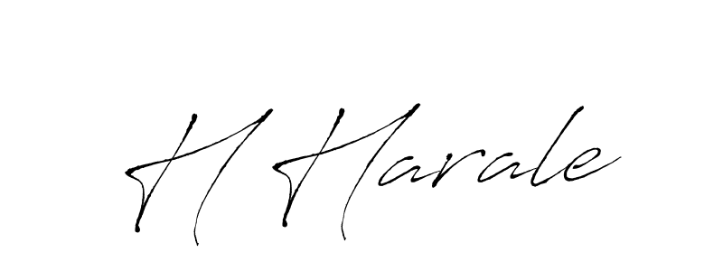 The best way (Antro_Vectra) to make a short signature is to pick only two or three words in your name. The name H Harale include a total of six letters. For converting this name. H Harale signature style 6 images and pictures png