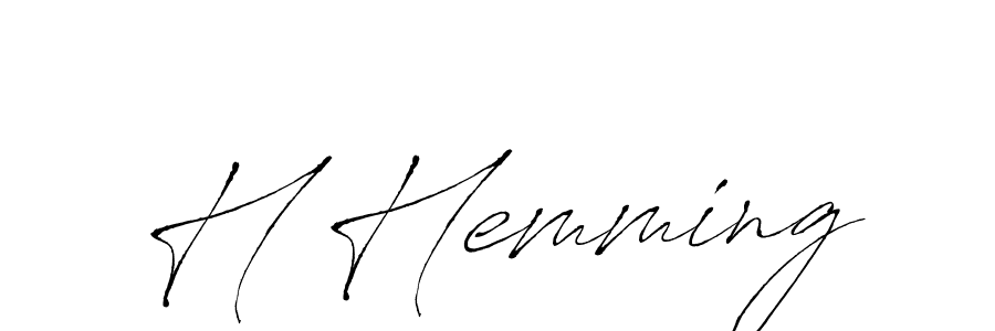 Also we have H Hemming name is the best signature style. Create professional handwritten signature collection using Antro_Vectra autograph style. H Hemming signature style 6 images and pictures png