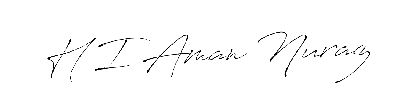 Use a signature maker to create a handwritten signature online. With this signature software, you can design (Antro_Vectra) your own signature for name H I Aman Nuraz. H I Aman Nuraz signature style 6 images and pictures png