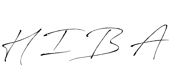 How to Draw H I B A signature style? Antro_Vectra is a latest design signature styles for name H I B A. H I B A signature style 6 images and pictures png