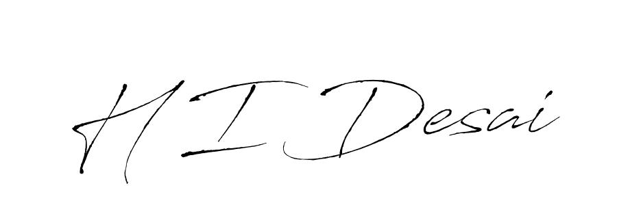 Similarly Antro_Vectra is the best handwritten signature design. Signature creator online .You can use it as an online autograph creator for name H I Desai. H I Desai signature style 6 images and pictures png