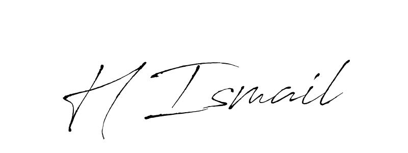 Also we have H Ismail name is the best signature style. Create professional handwritten signature collection using Antro_Vectra autograph style. H Ismail signature style 6 images and pictures png